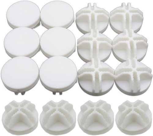 Pack white plastic wire - 16-pack,