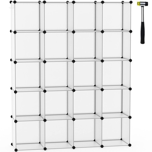 Cube shelf plastic - 20-cube,