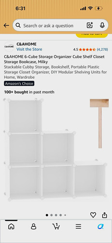 Ahome cube stackable - c&ahome, 6-cube
